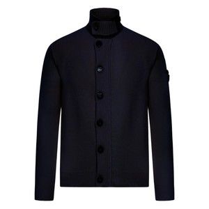 Stone Island High-Neck Wool Cardigan - NWT